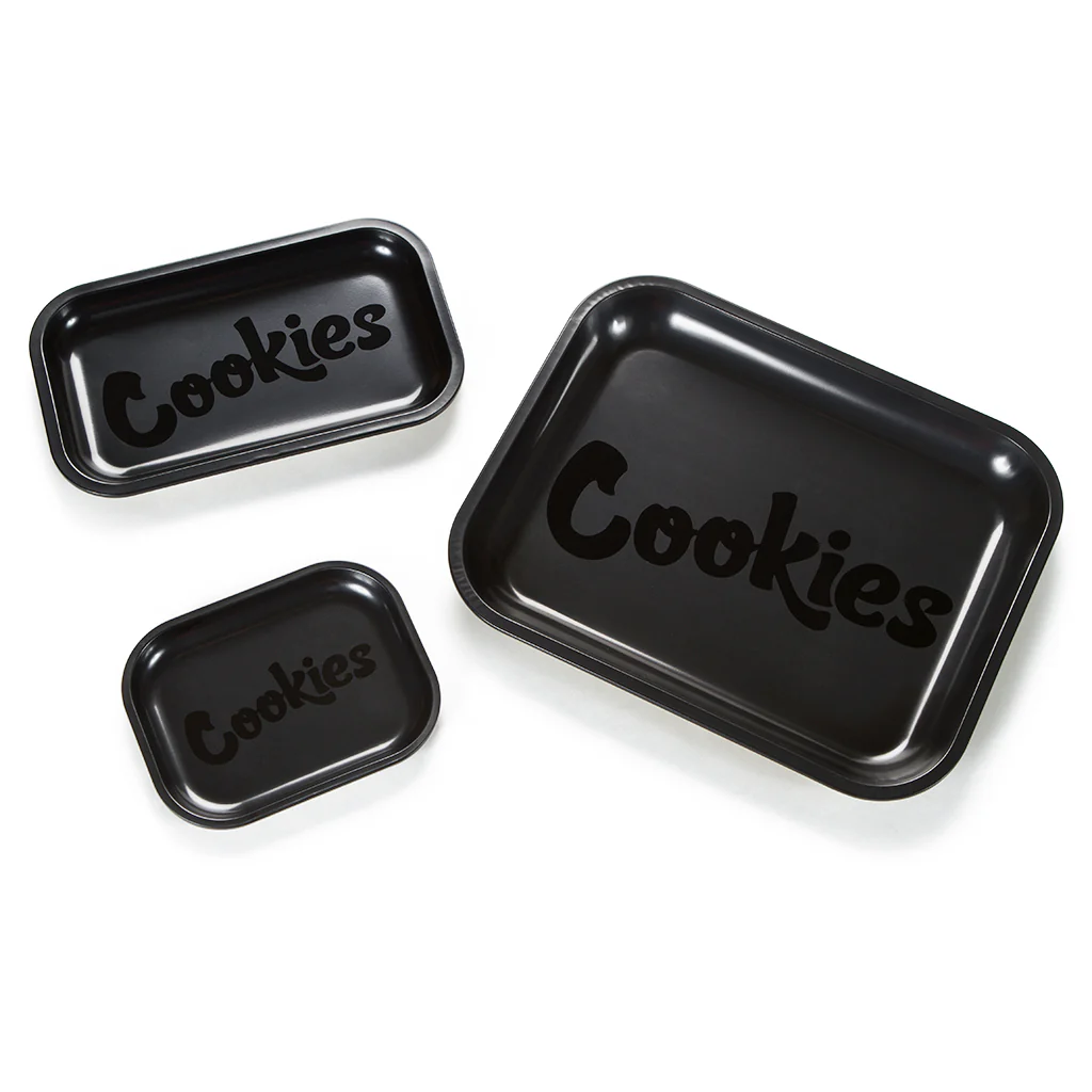 Cookies Matte Black Metal Tray - Image 2