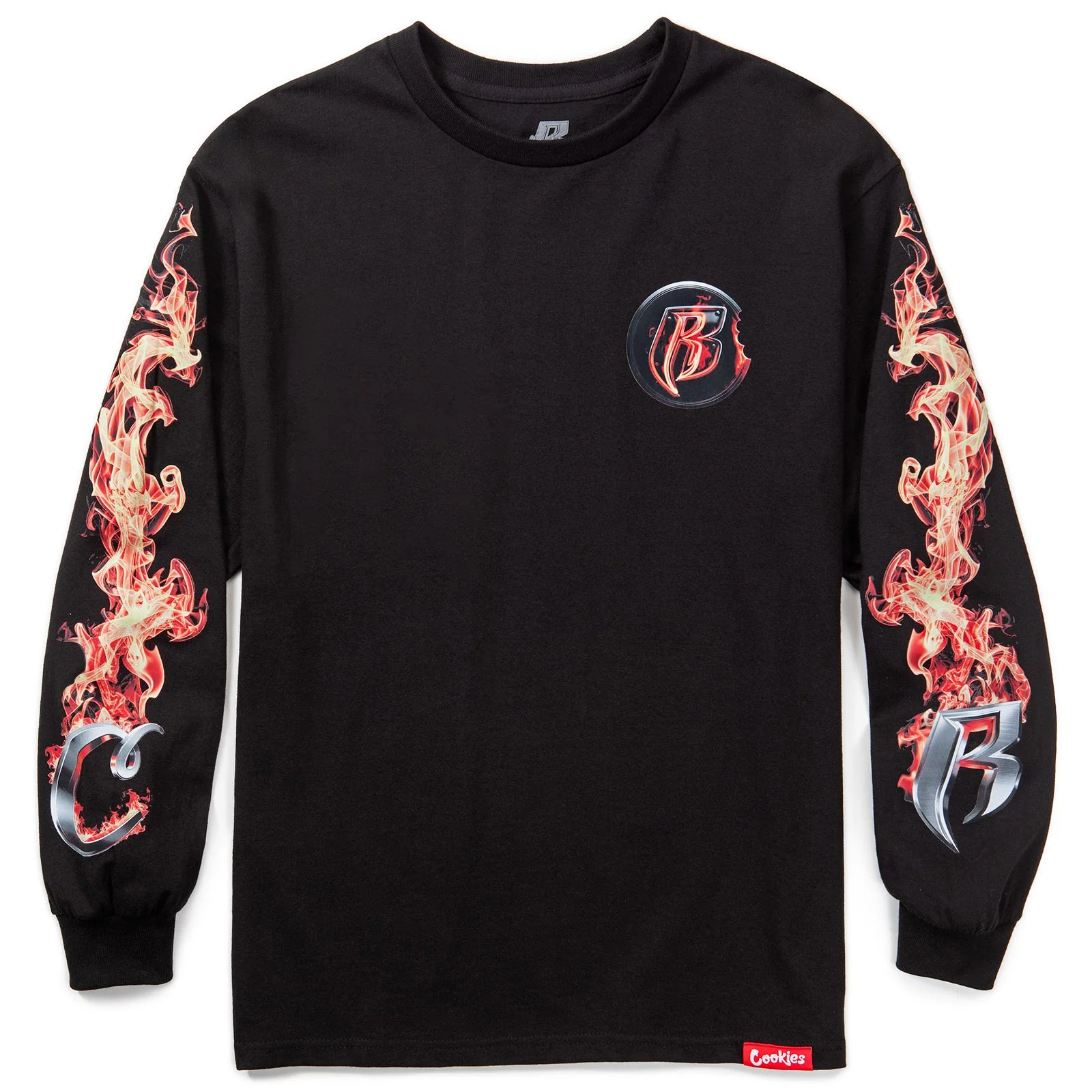 Cookies x Ruff Ryders Flame LS Tee
