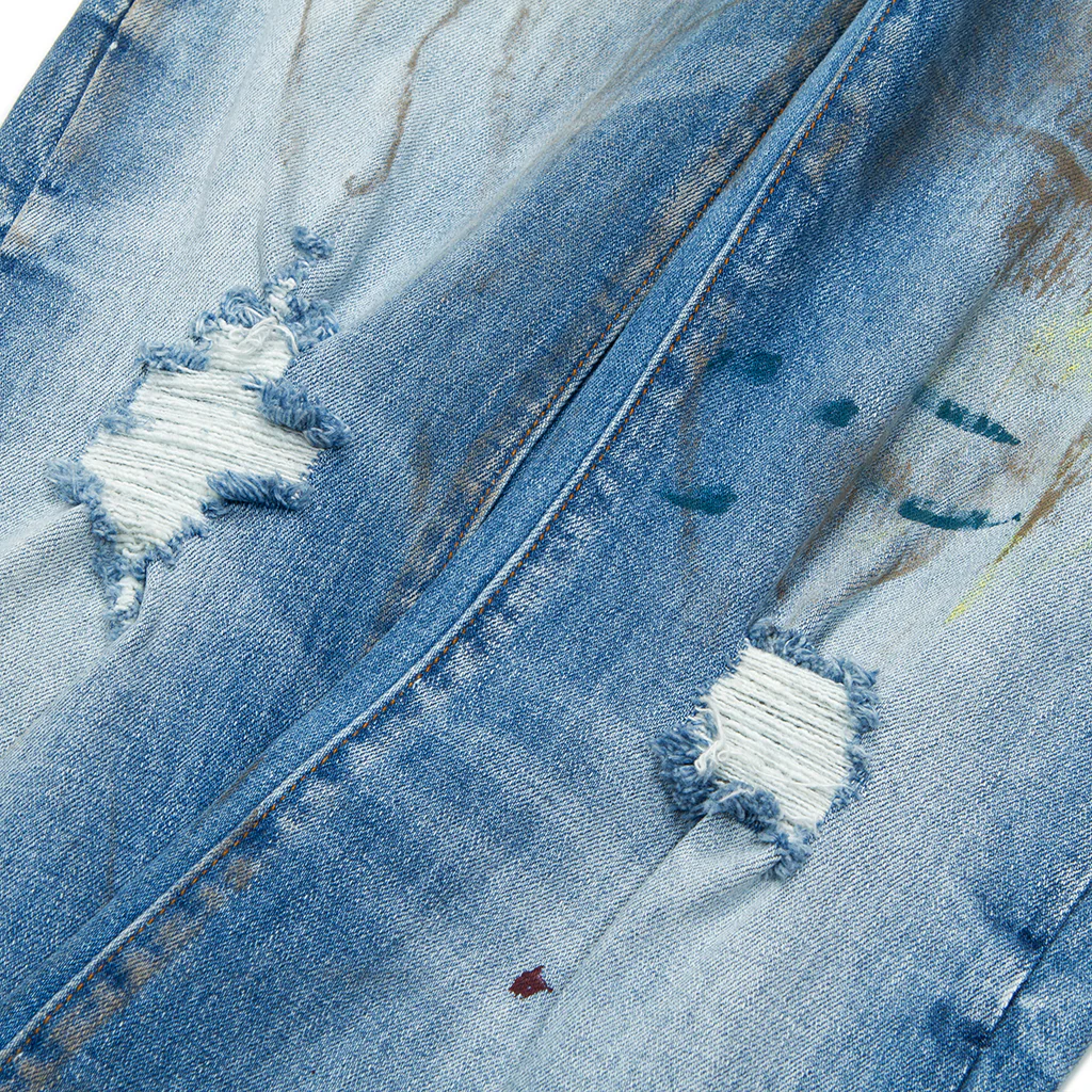 Core Modern Flare Indigo Wash Denim Jeans - Image 4