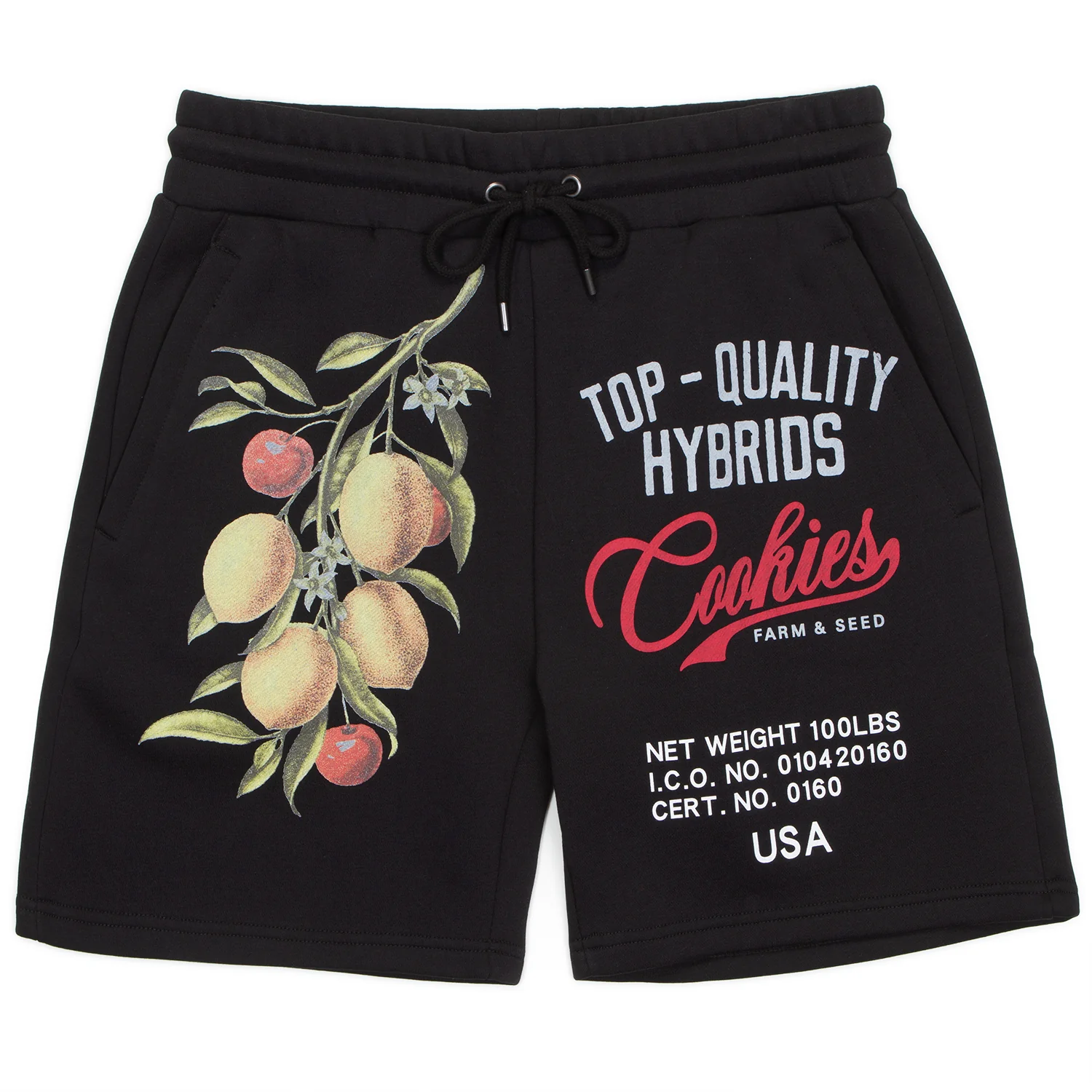 Cuban Link Fleece Sweatshort With Screenprint Artwork - Image 4