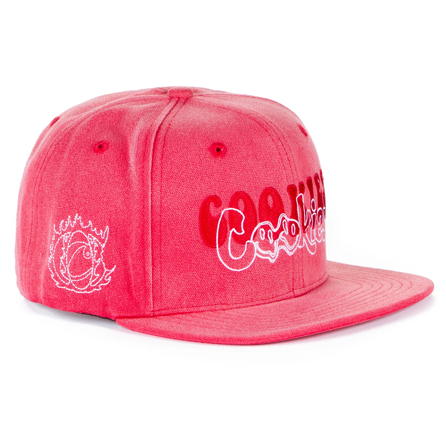 Florist Snapback With Front, Side And Back Panel Embroidery Artwork - Image 3