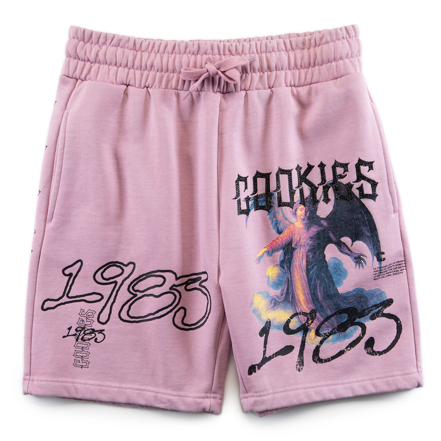Heaven Or Hell Sinners Fleece Shorts - Image 3