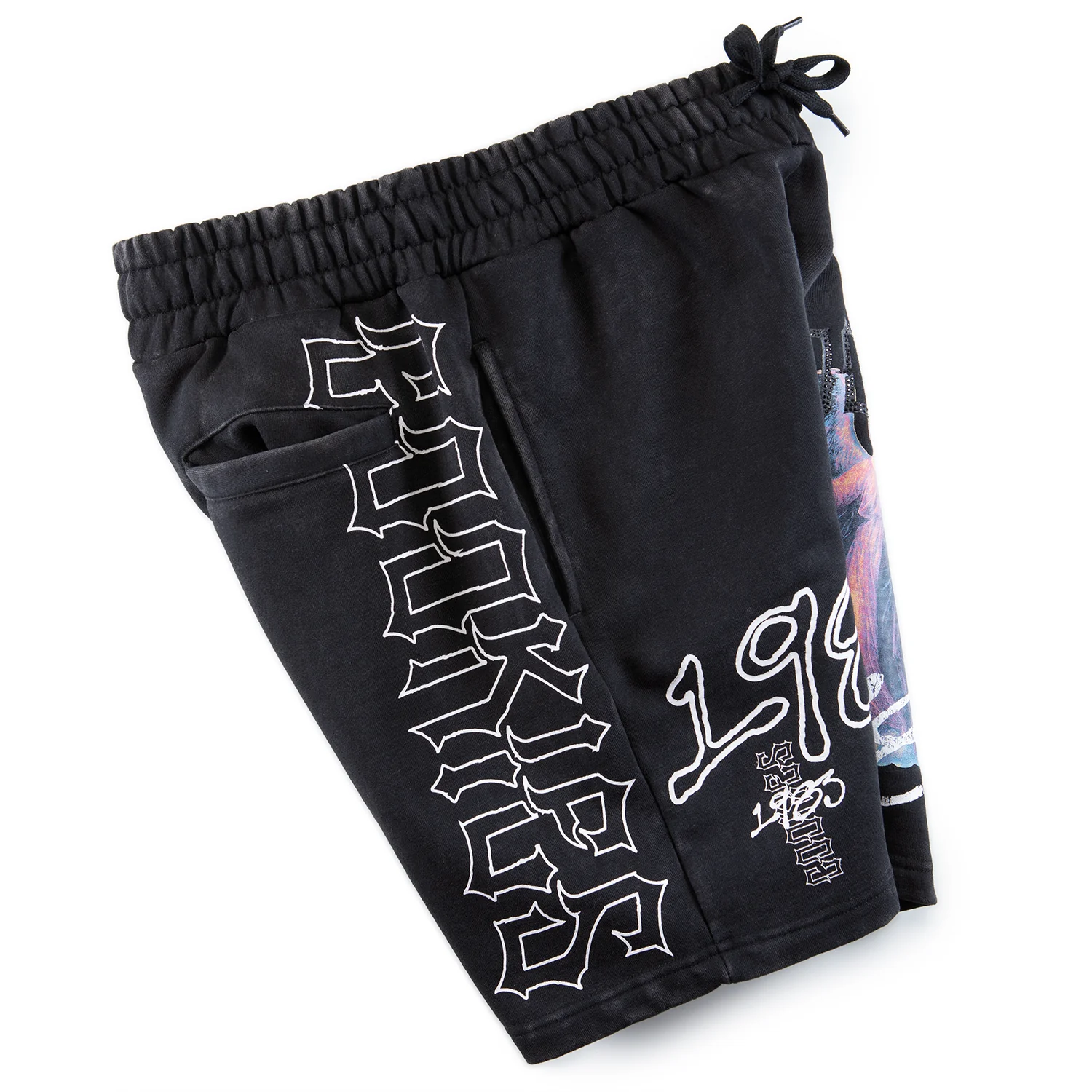 Heaven Or Hell Sinners Fleece Shorts - Image 4