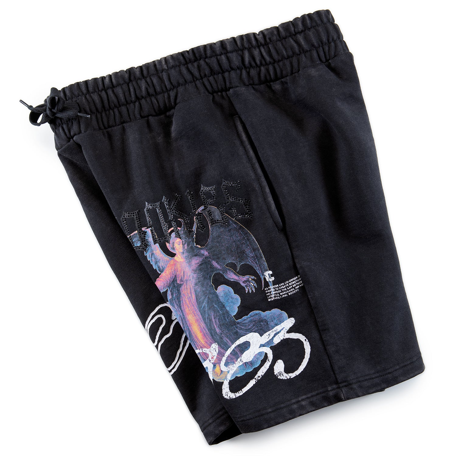 Heaven Or Hell Sinners Fleece Shorts - Image 5