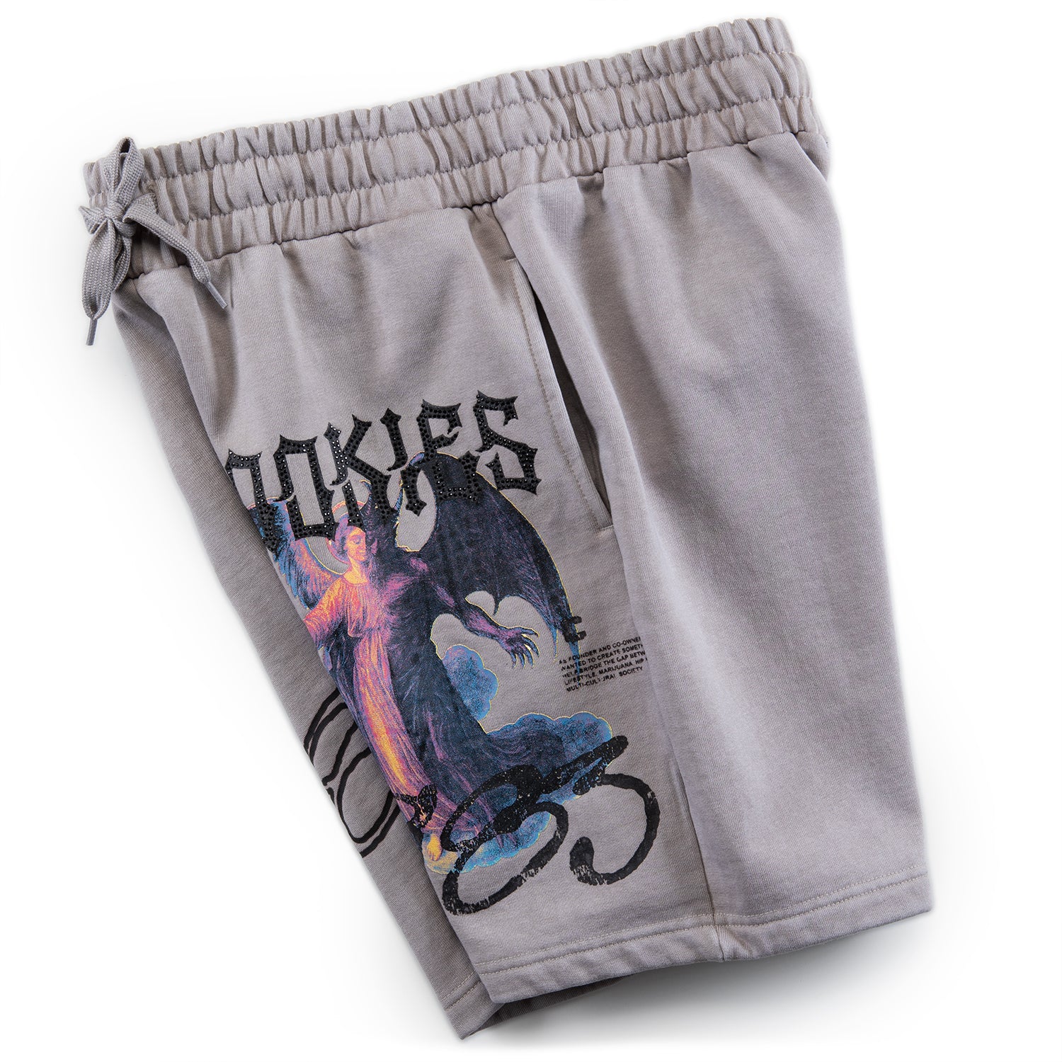 Heaven Or Hell Sinners Fleece Shorts - Image 8