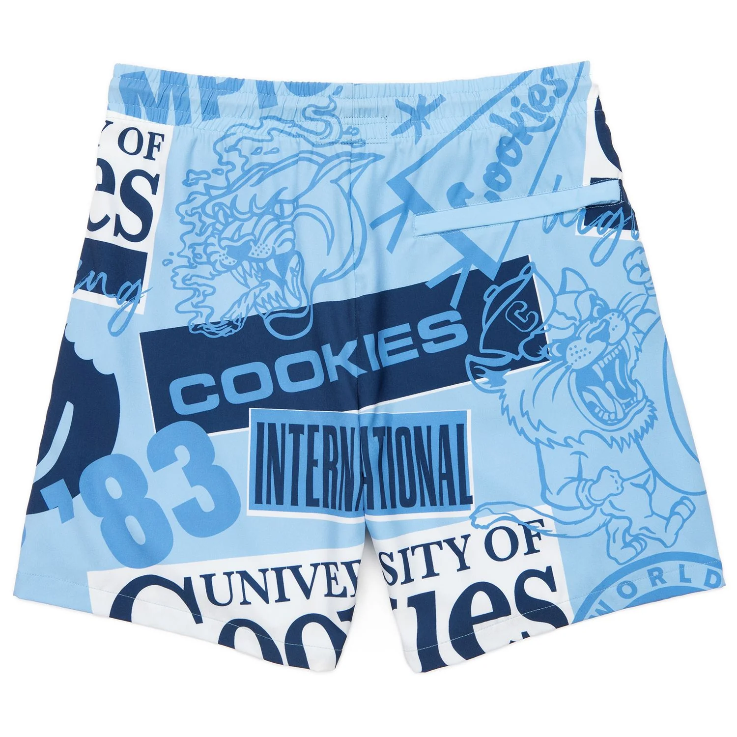 Higher Learning All Over Print Swim Trunks - Image 4