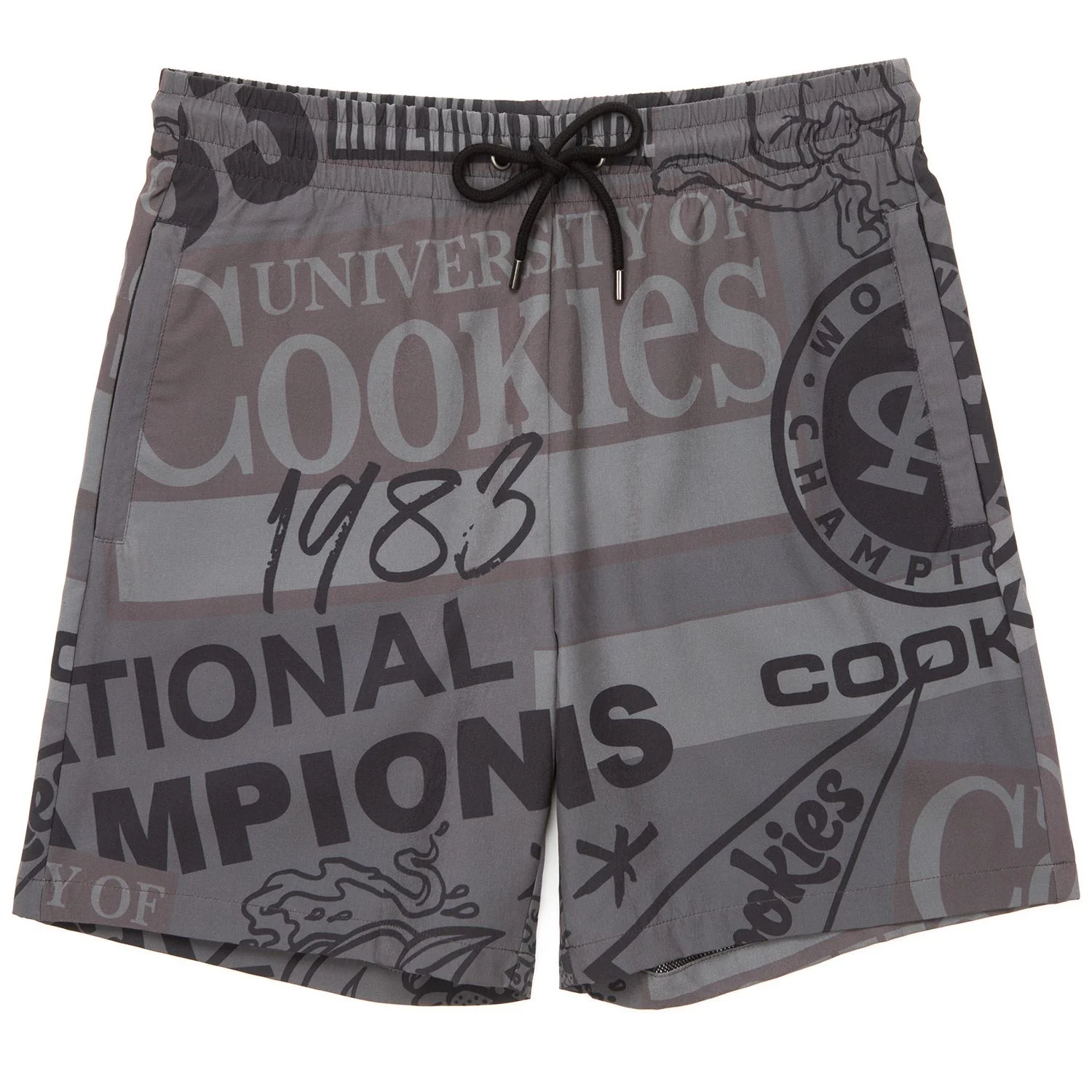 Higher Learning All Over Print Swim Trunks - Image 7
