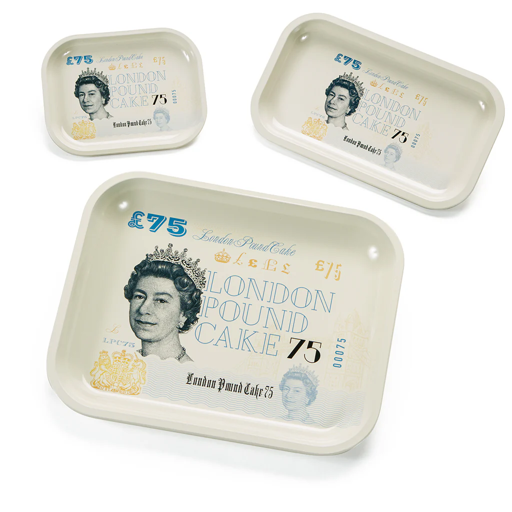 Large Cookies London Pound Cake Metal Tray - Image 2