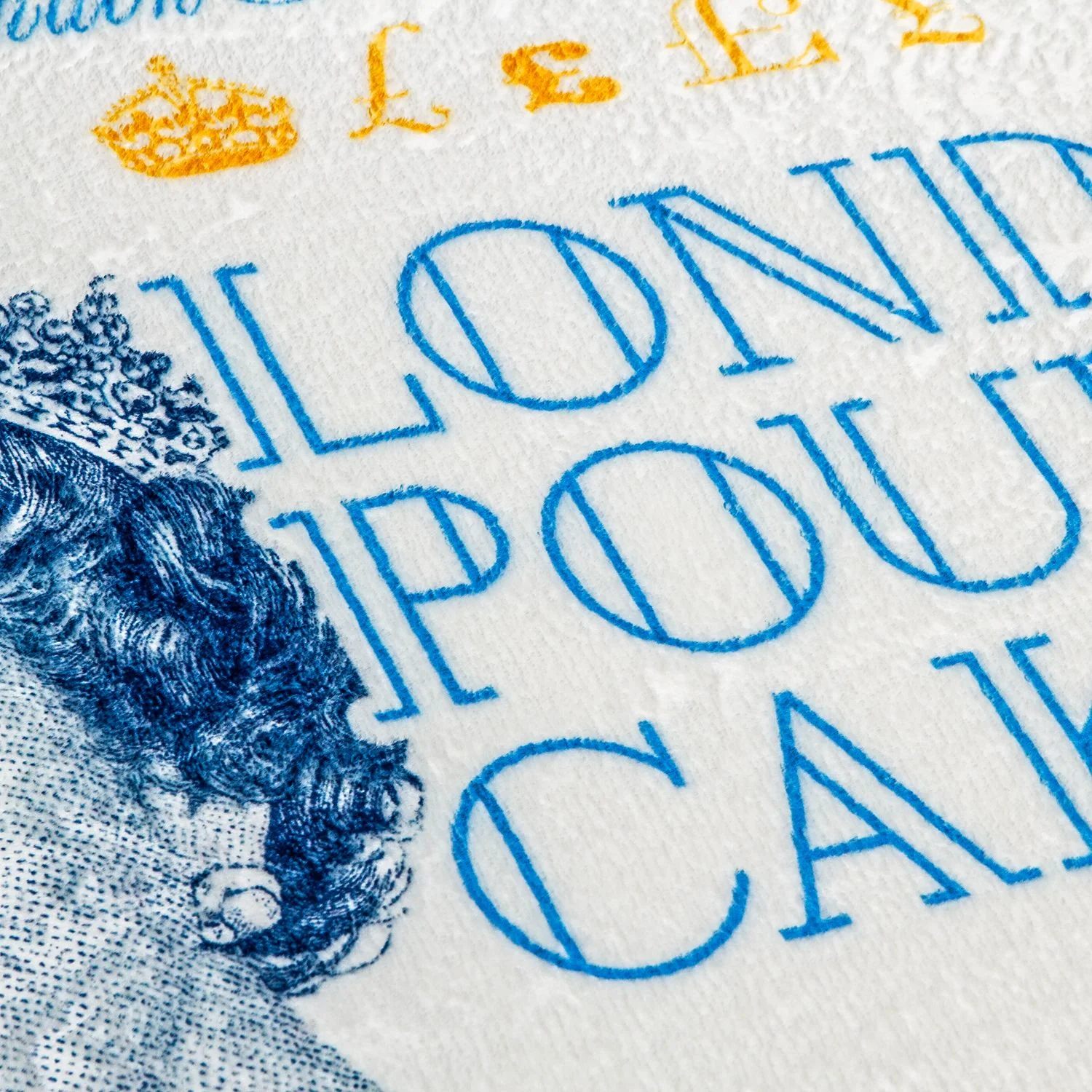 London Pound Rectangle Floor Rug - Image 3
