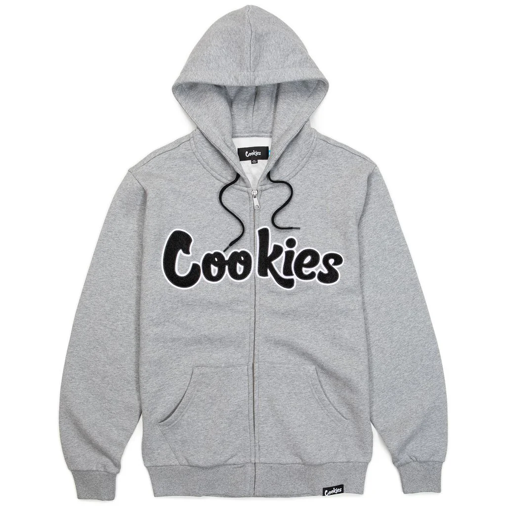 Original Logo Chenille Applique Zip Front Hoodie - Image 3