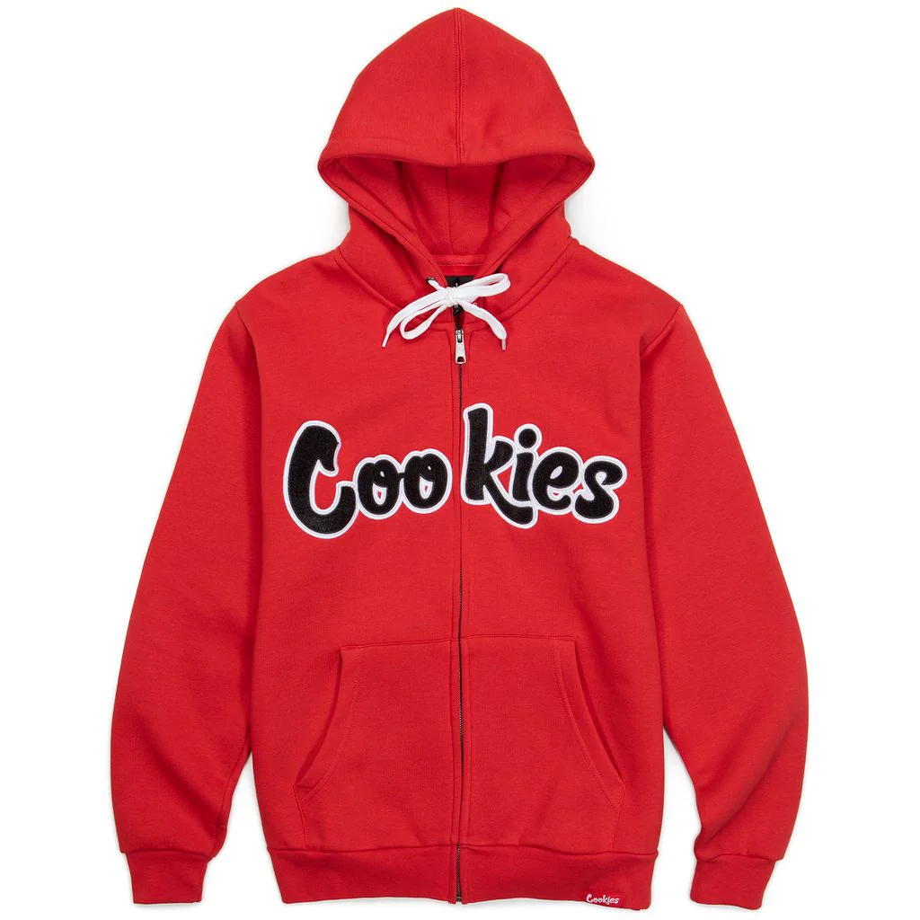 Original Logo Chenille Applique Zip Front Hoodie - Image 5
