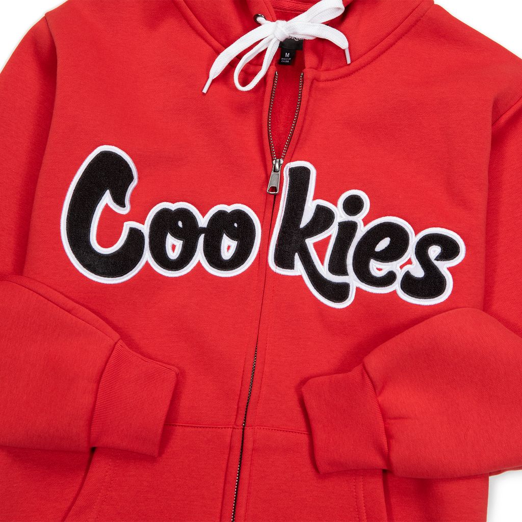 Original Logo Chenille Applique Zip Front Hoodie - Image 6