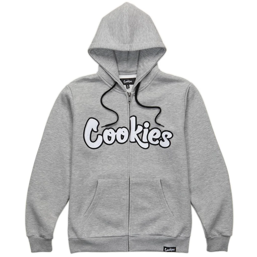 Original Logo Twill Applique Zip Front Hoodie - Image 4
