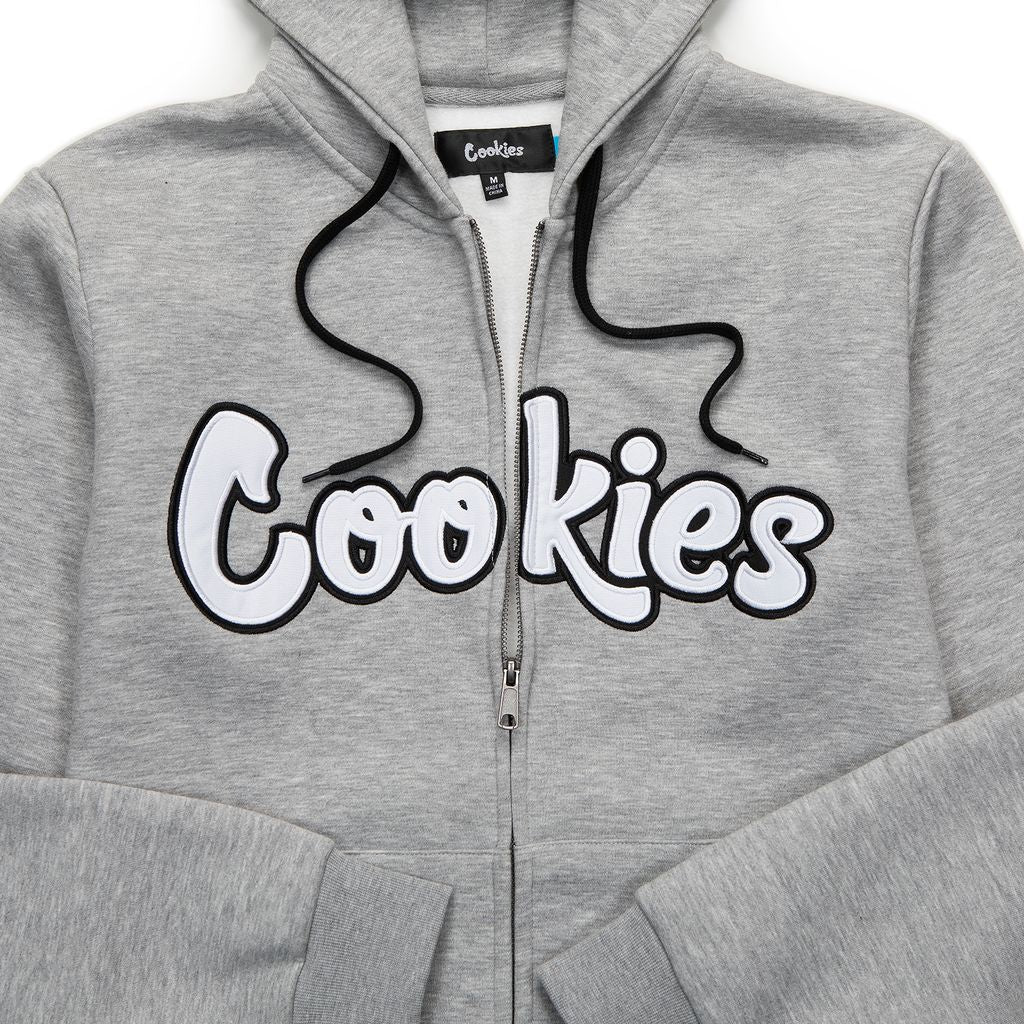 Original Logo Twill Applique Zip Front Hoodie - Image 5