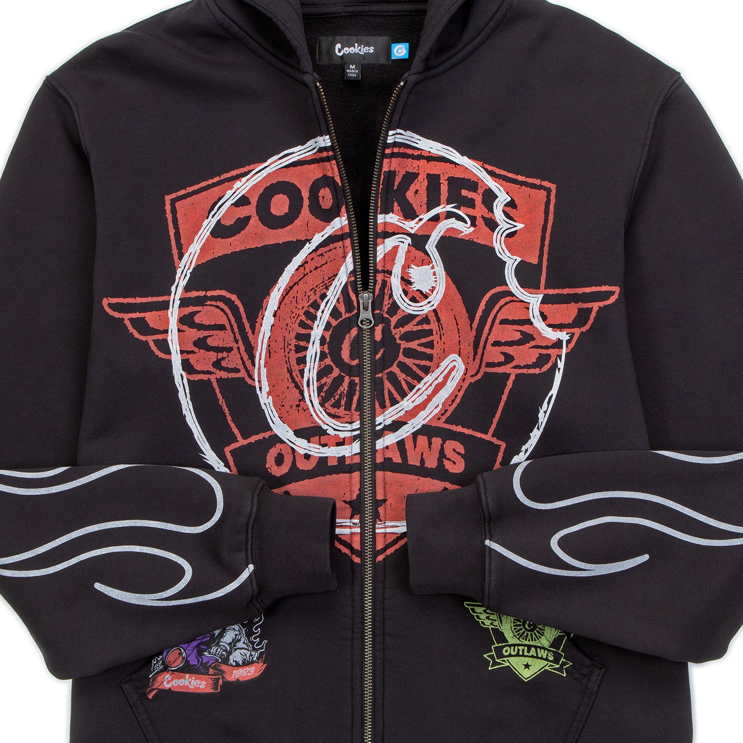 Outlaws Full Zip Pullover Hoodie - Image 3