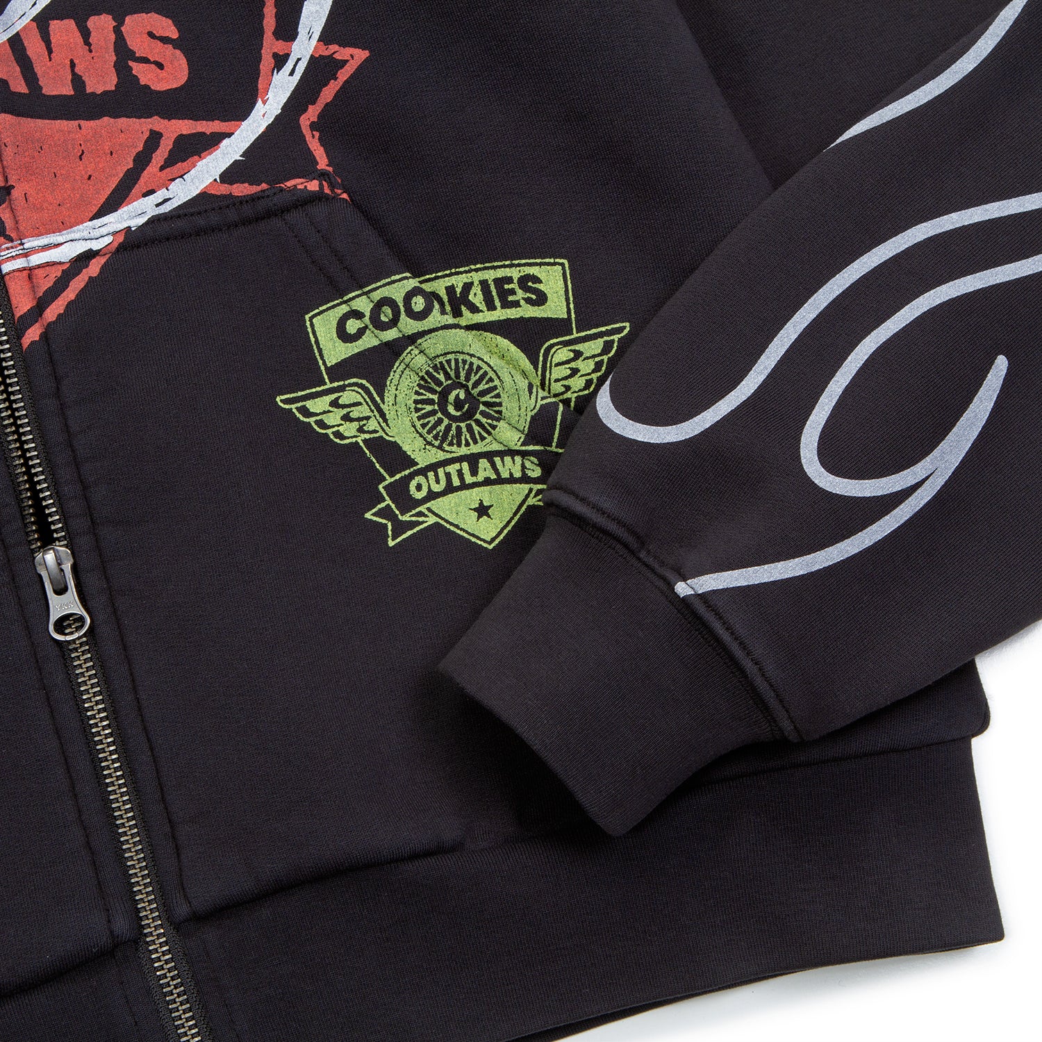 Outlaws Full Zip Pullover Hoodie - Image 4
