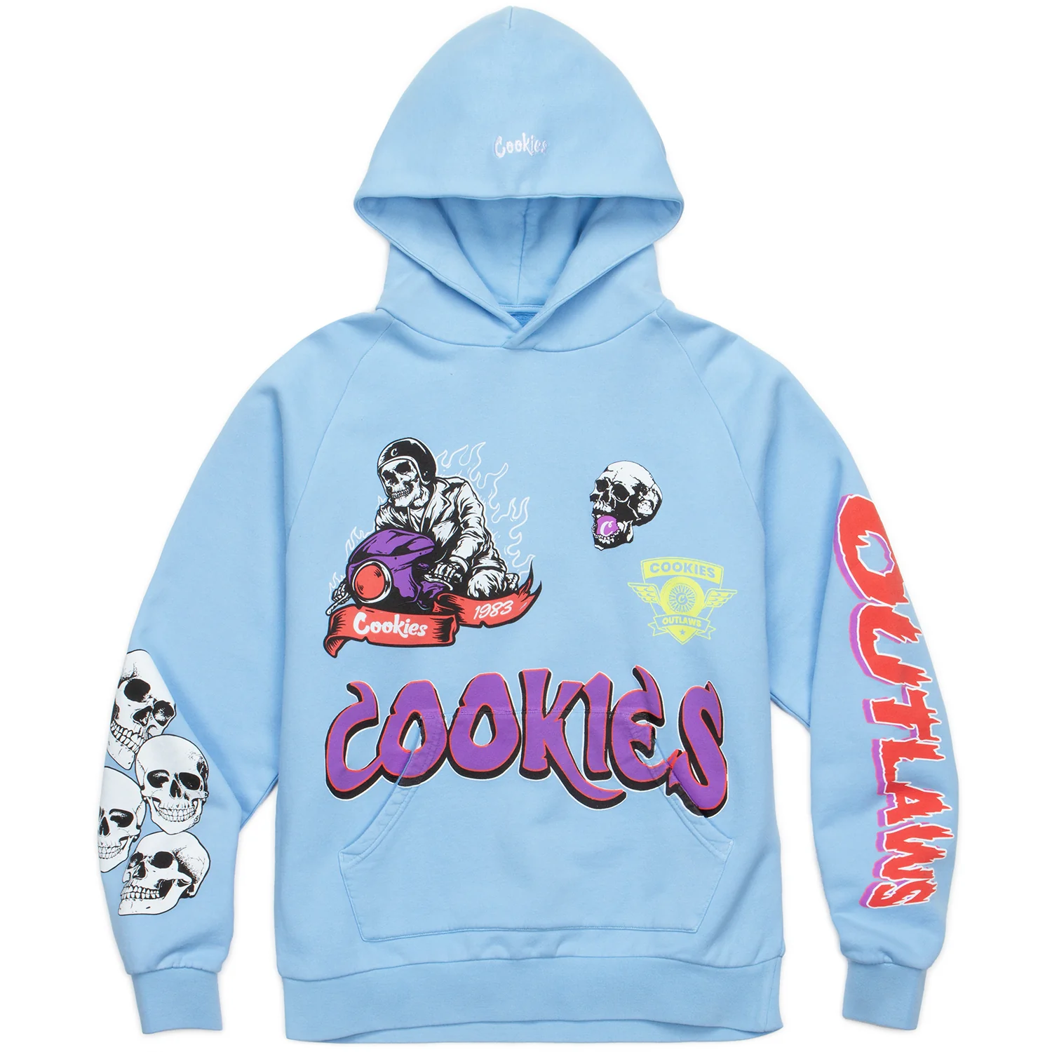 Outlaws Raglan Sleeve Pullover Hoodie - Image 6