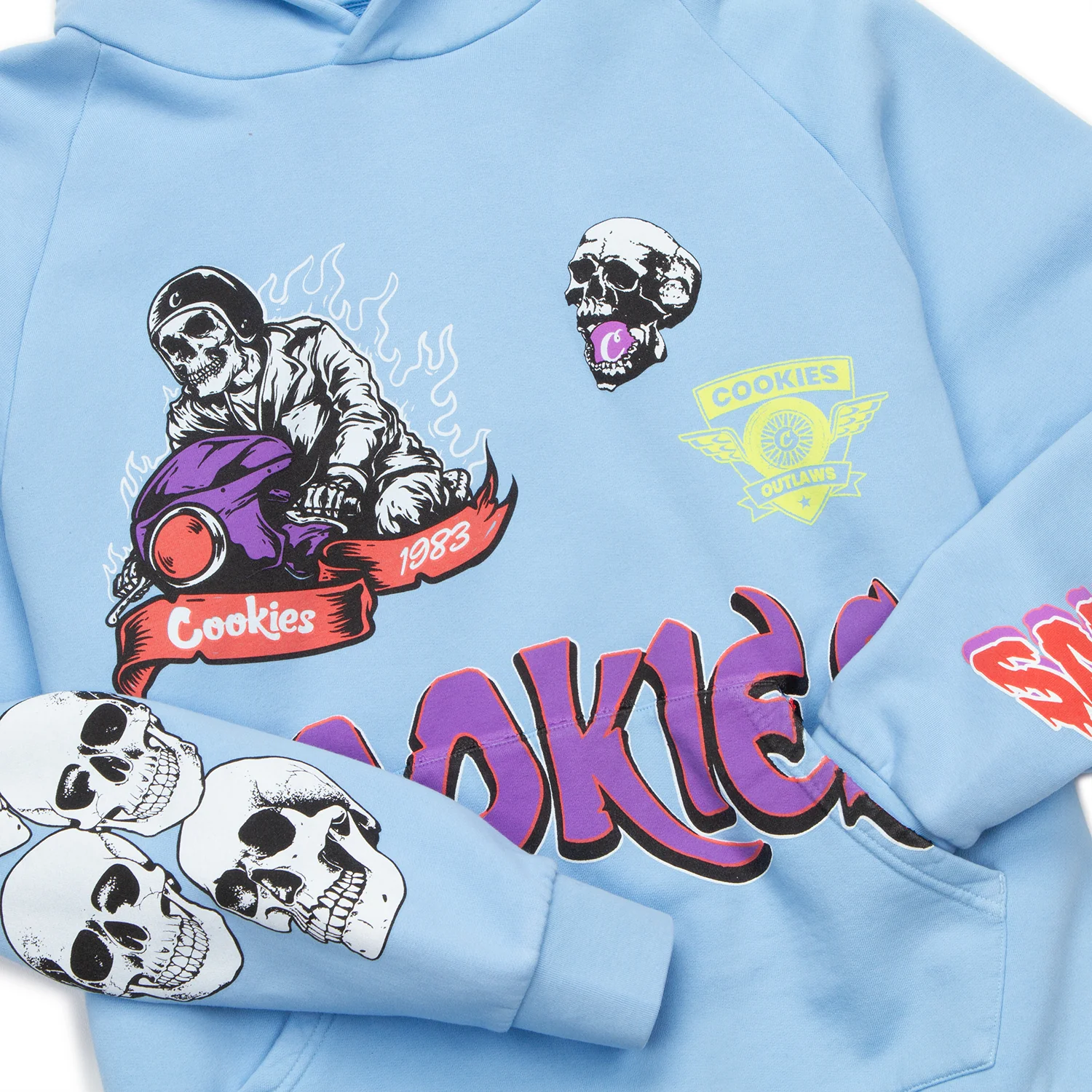 Outlaws Raglan Sleeve Pullover Hoodie - Image 8