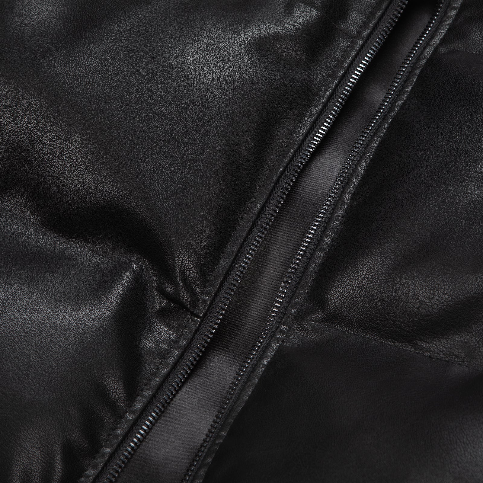 Paradise City Vegan Leather Puffer Jacket - Image 7
