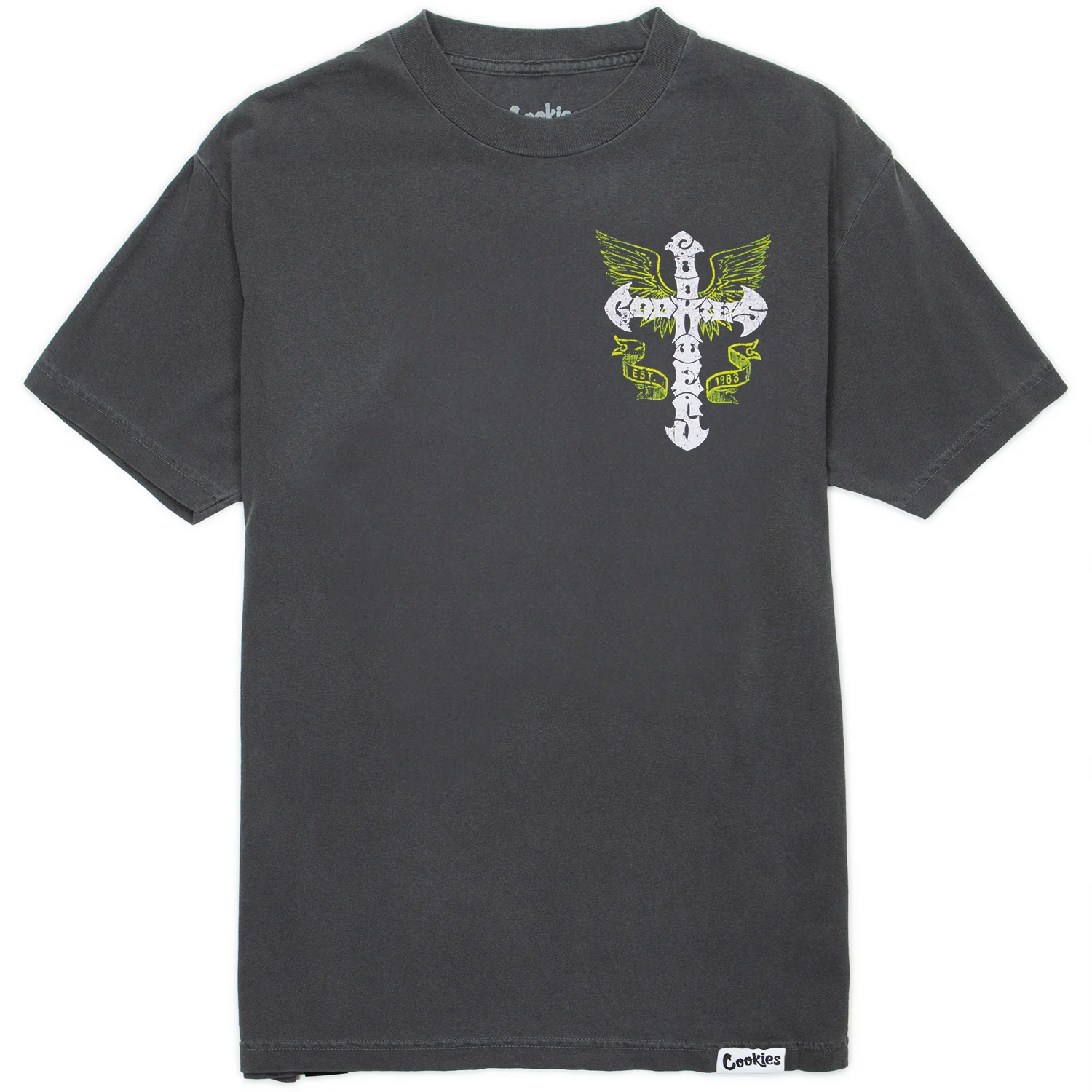 The Cross Tee - Washed Black
