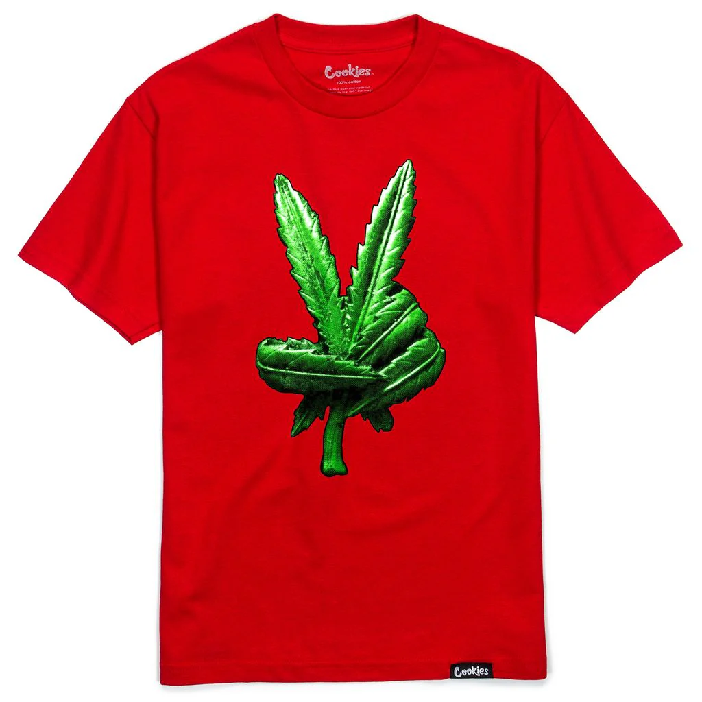Weed Leaf Peace Sign Tee - Image 2