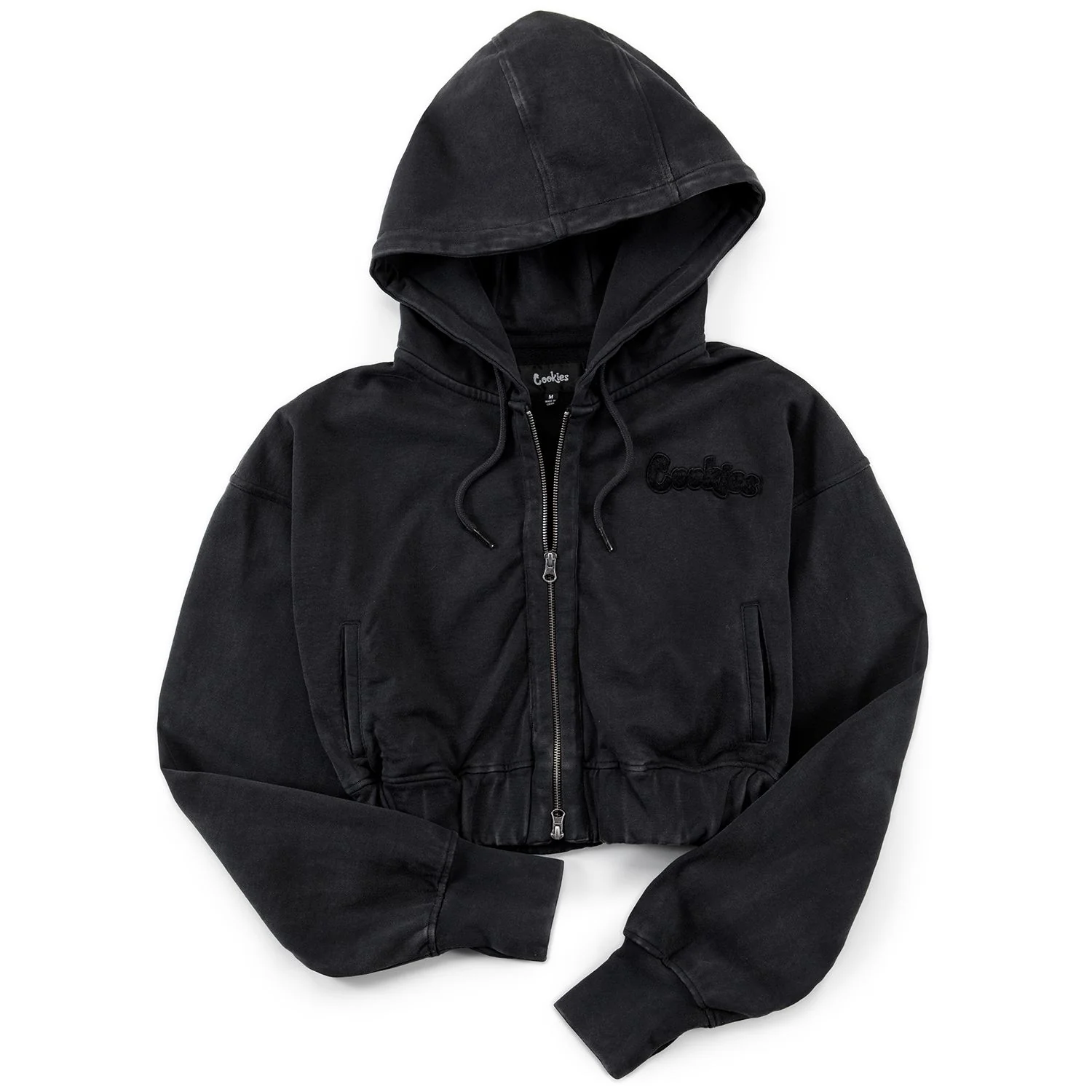 Women's Original Logo Cropped Zip Hoodie - Image 5