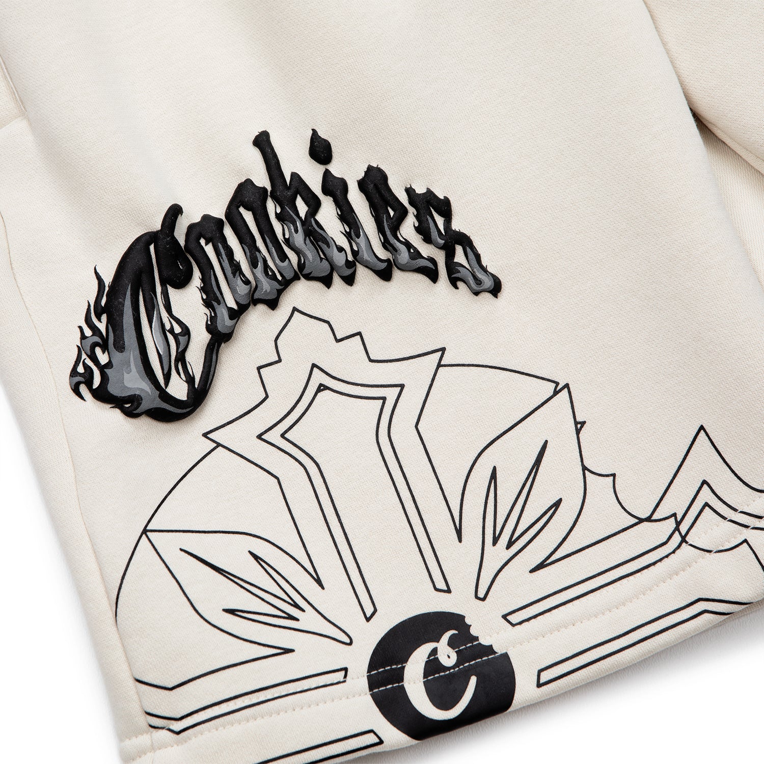 World On Fire Fleece Shorts - Image 3