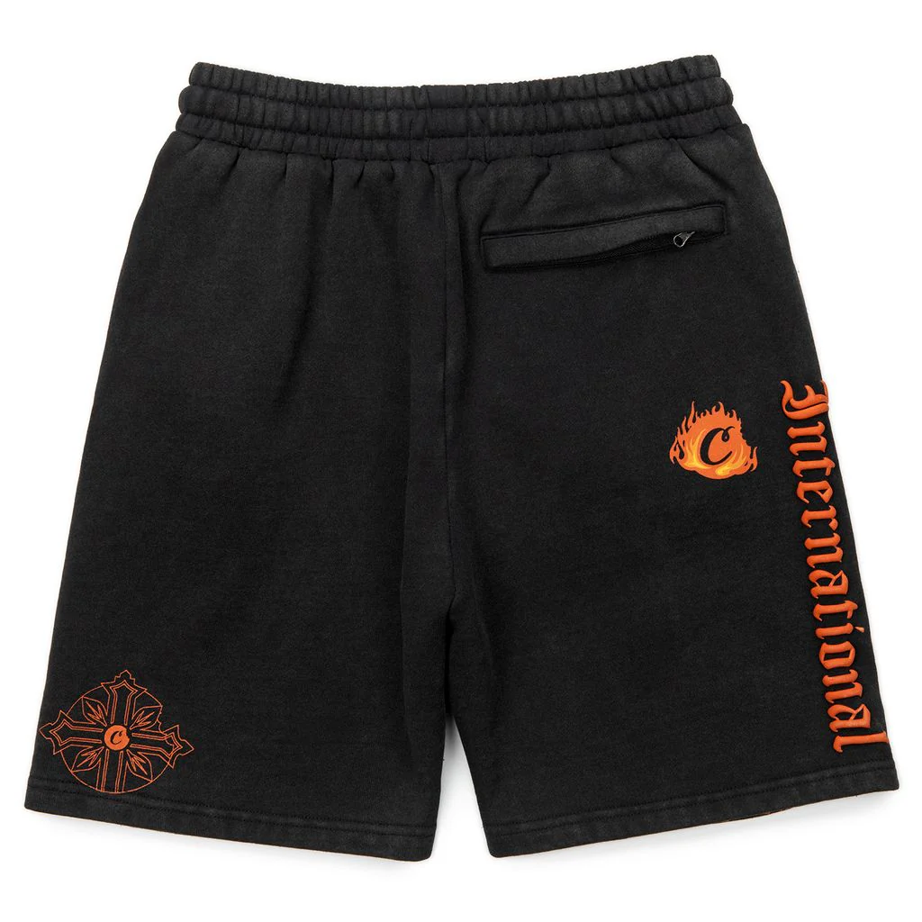 World On Fire Fleece Shorts - Image 7