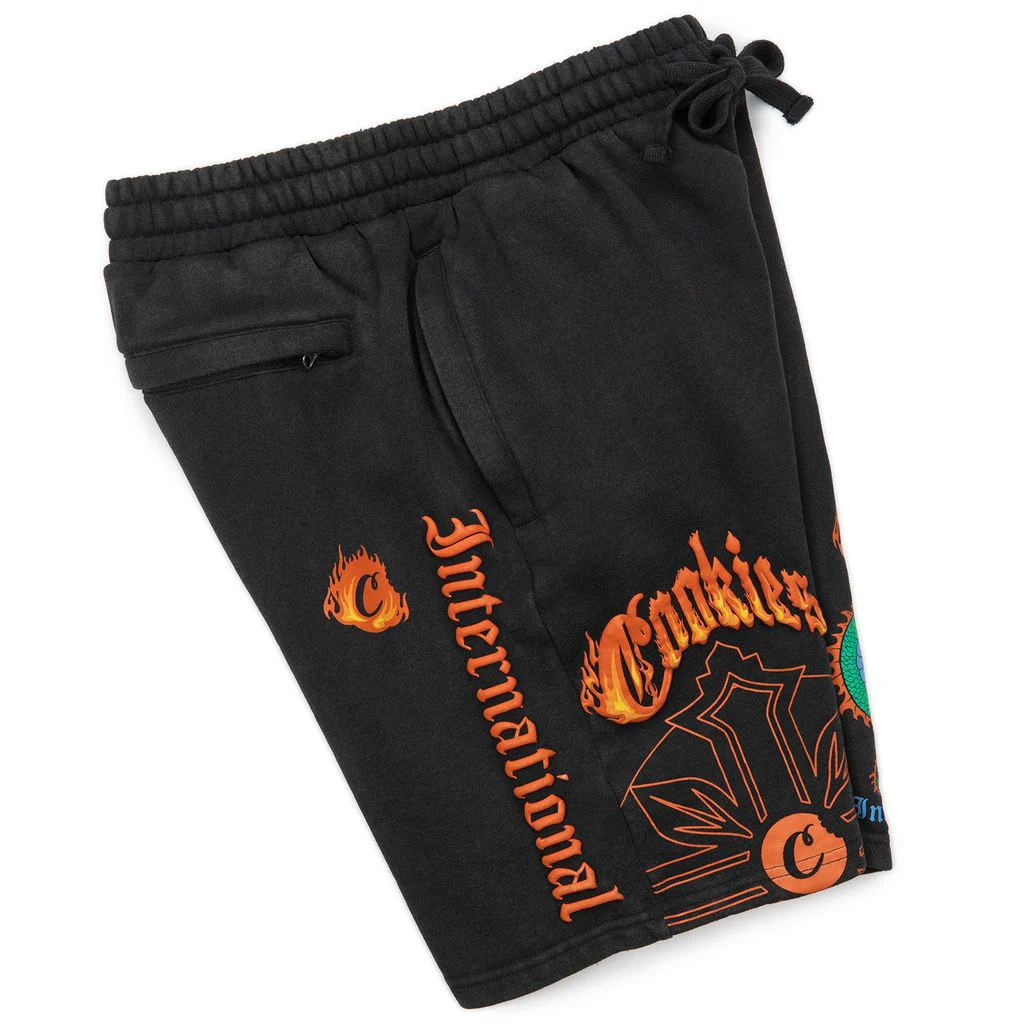 World On Fire Fleece Shorts - Image 9